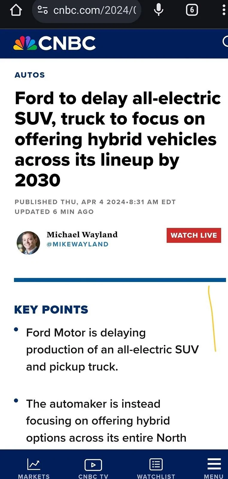 Ford Mustang Mach-E Ford to delay all-electric suv! 1000015025