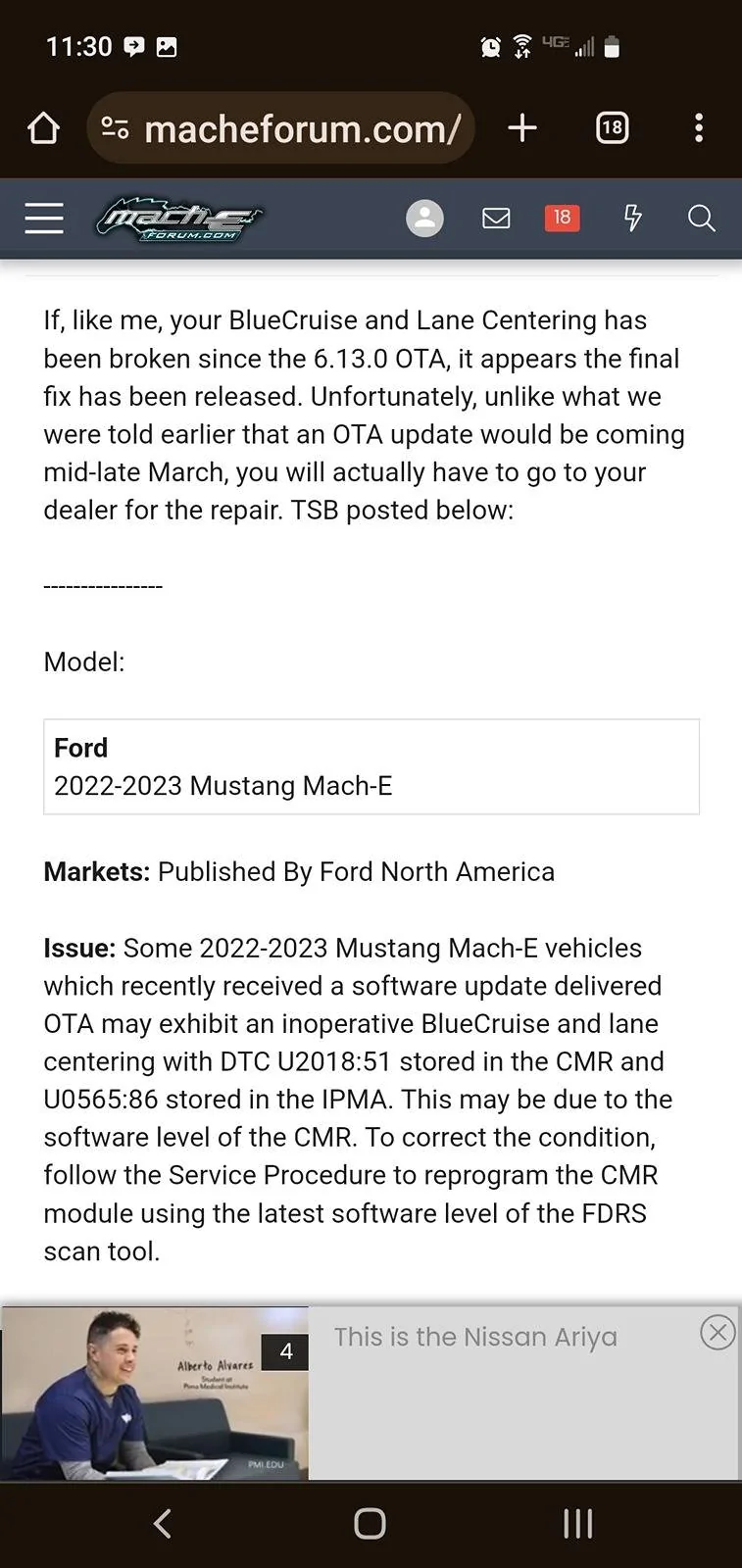 Ford Mustang Mach-E BlueCruise stopped working?!? Screenshot_20240331-233033_Chrom