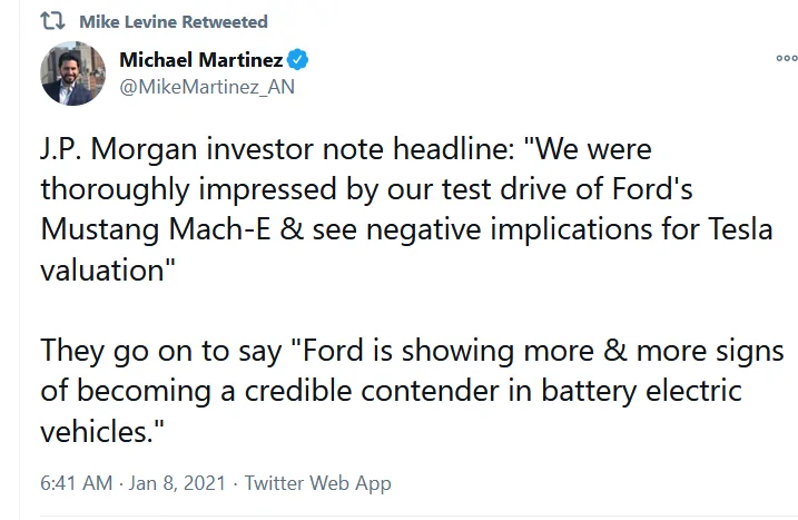 Ford Mustang Mach-E Why the Mustang Mach E is better than the Tesla Model Y 1610127769594