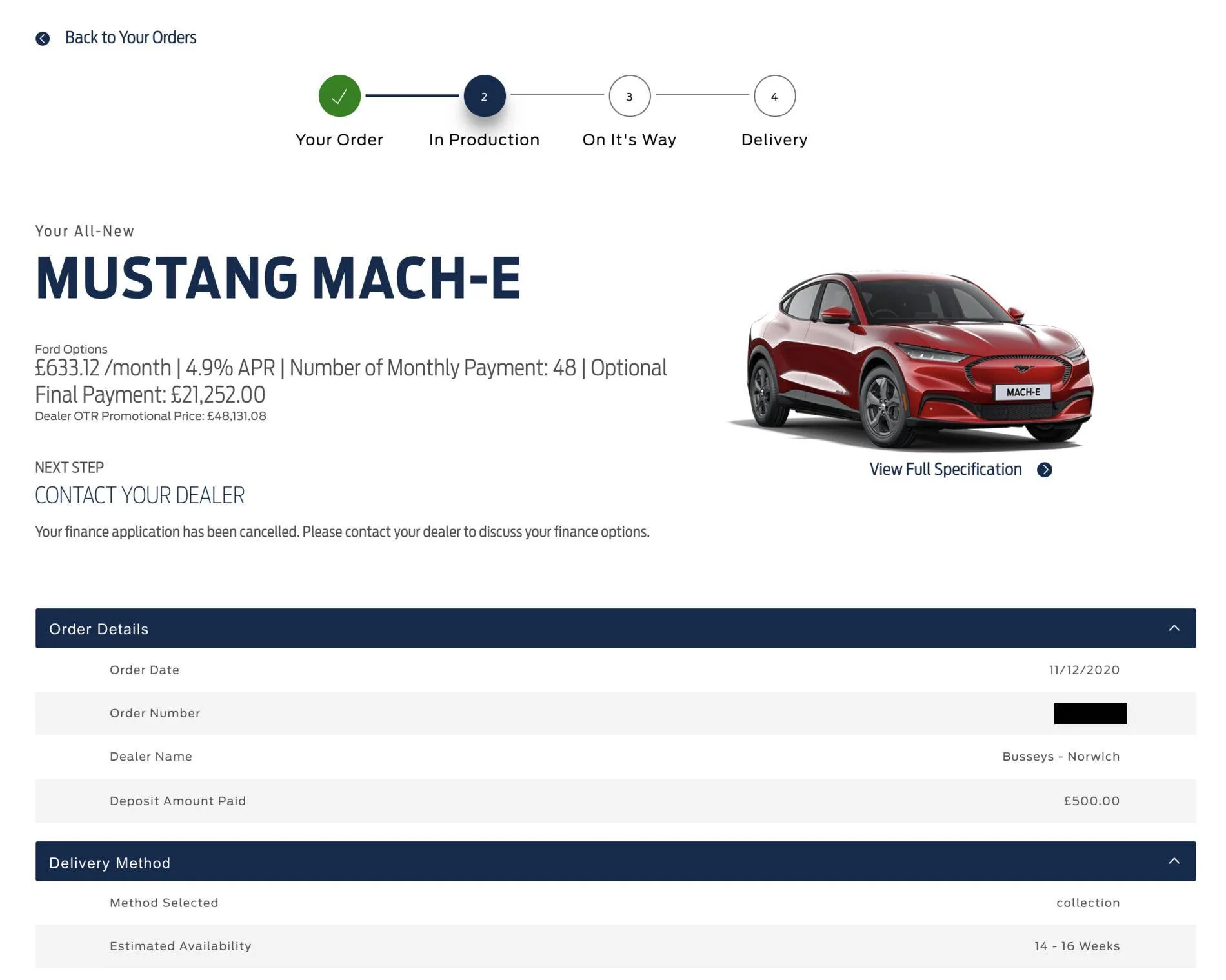 Ford Mustang Mach-E UK Customers Screenshot 2021-01-09 at 11.35.22
