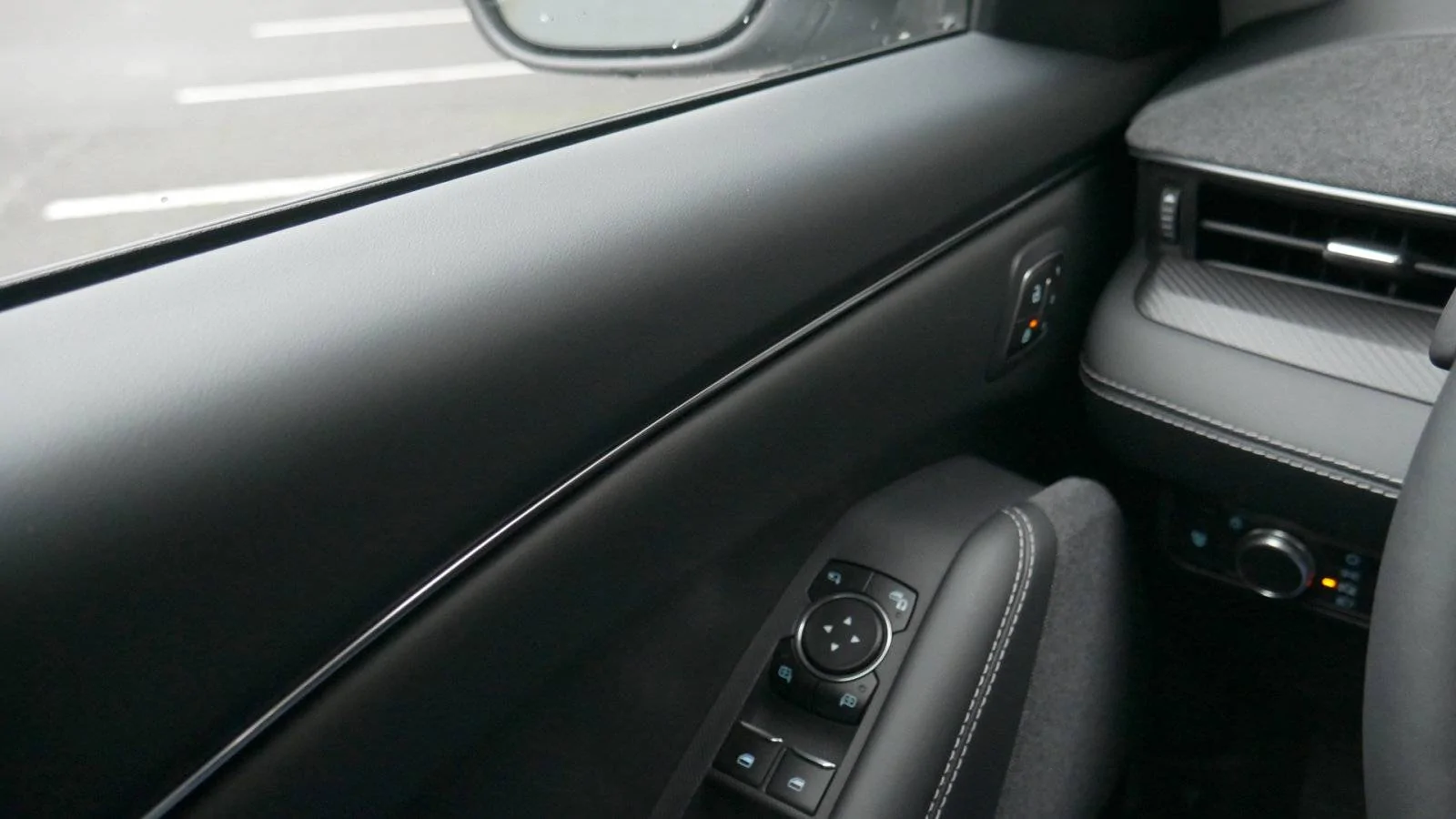 Ford Mustang Mach-E 2021 Mach-E Premium AWD Road Test Review | The Cayenne of Mustangs [Autoblog] 2021-Ford-Mustang-MachE-door-trim