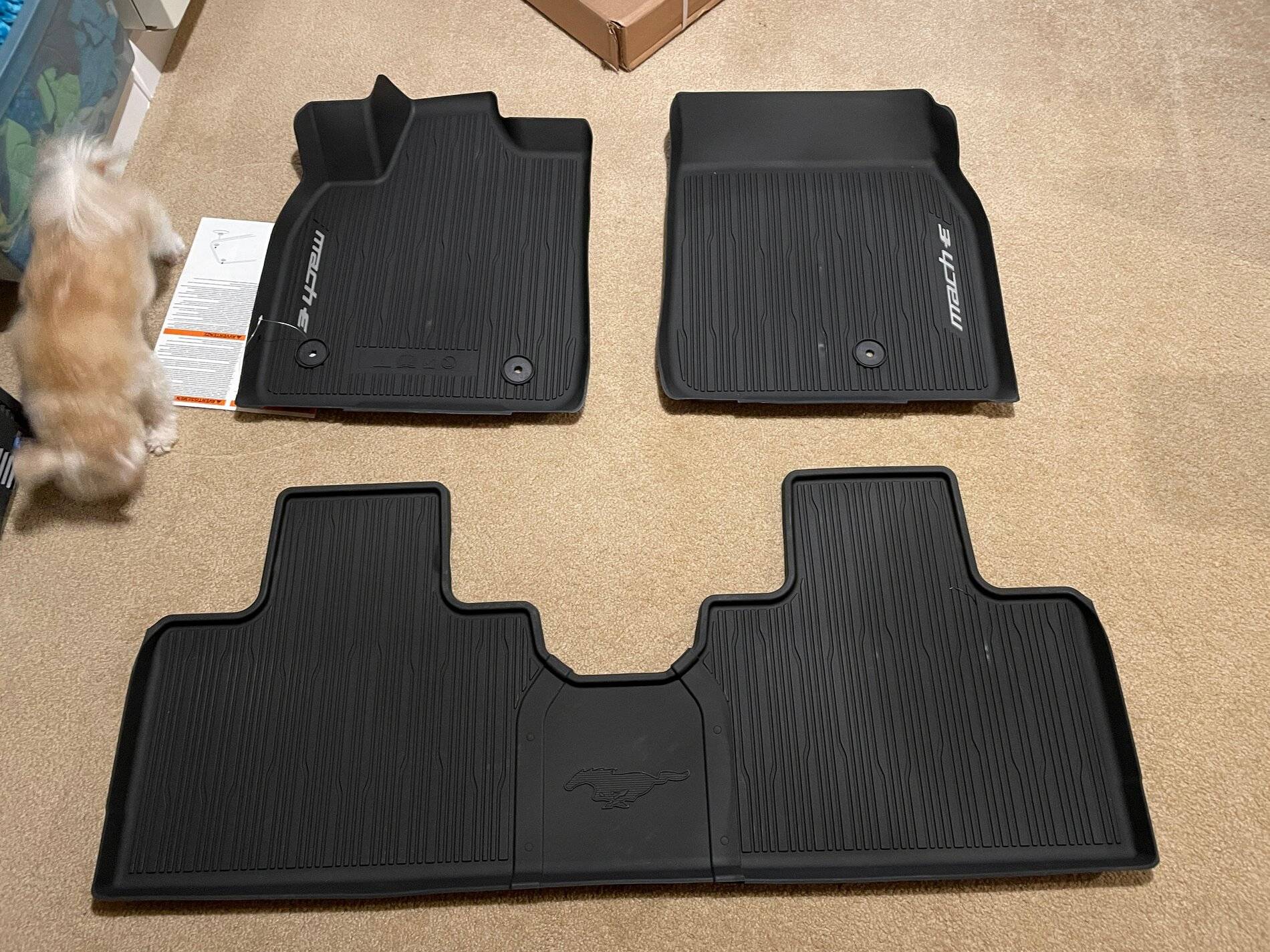 Ford Mustang Mach-E WeatherTech Floor Liners for MME Floor Mats.JPG