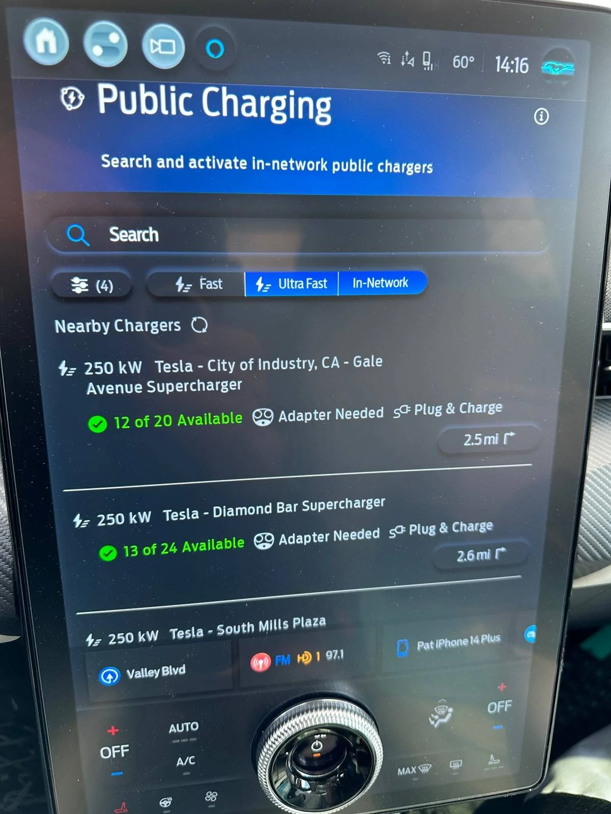Ford Mustang Mach-E Tesla Firebaugh location not working with A2Z adapter IMG_0474