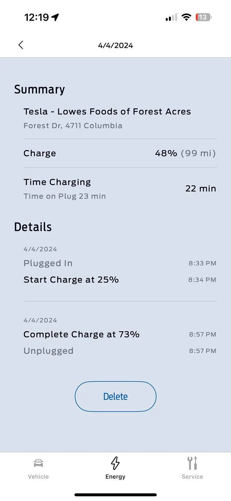 Ford Mustang Mach-E Tesla V4 Charger Columbia, SC - my experience 1712377407336-40