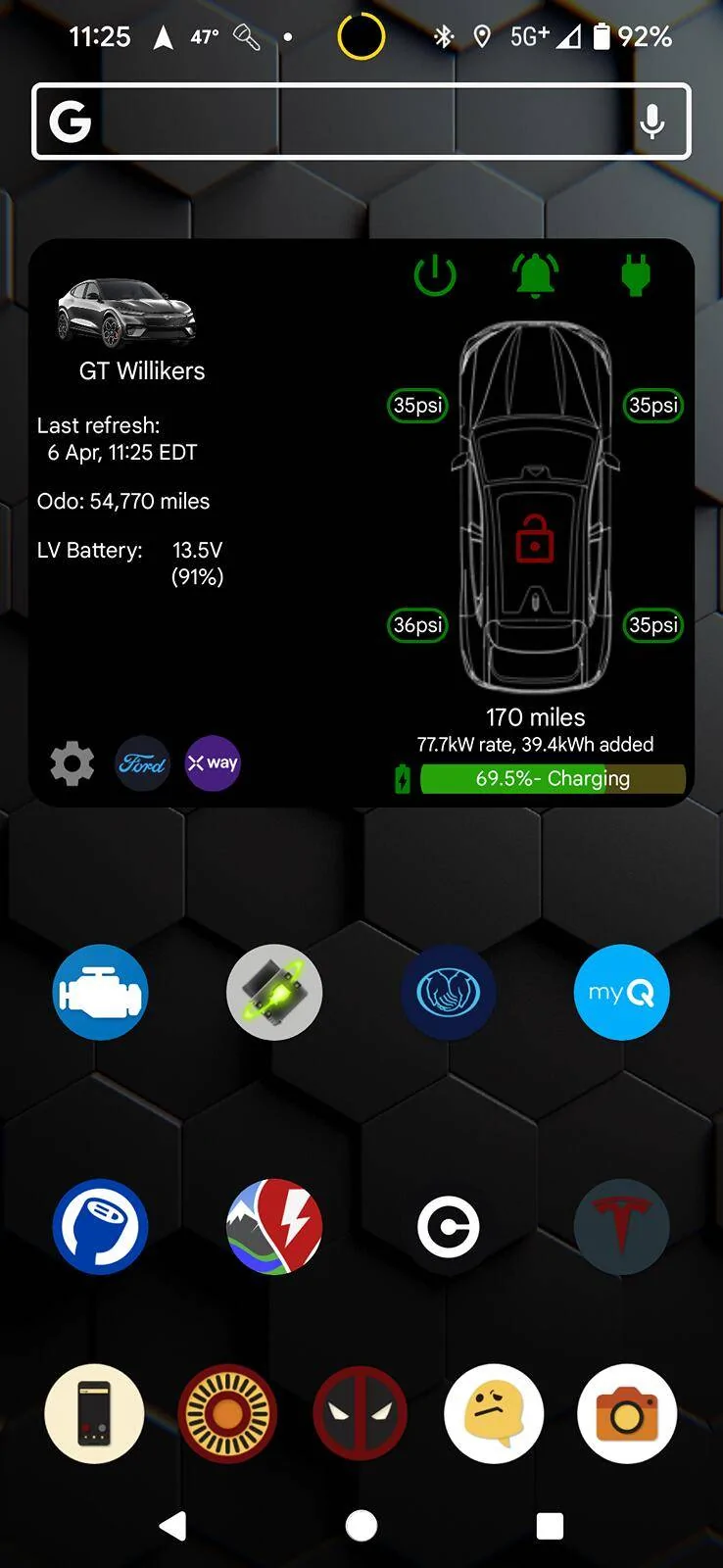 Ford Mustang Mach-E Android Widget for Mach-E [Less Complex] 1000001507