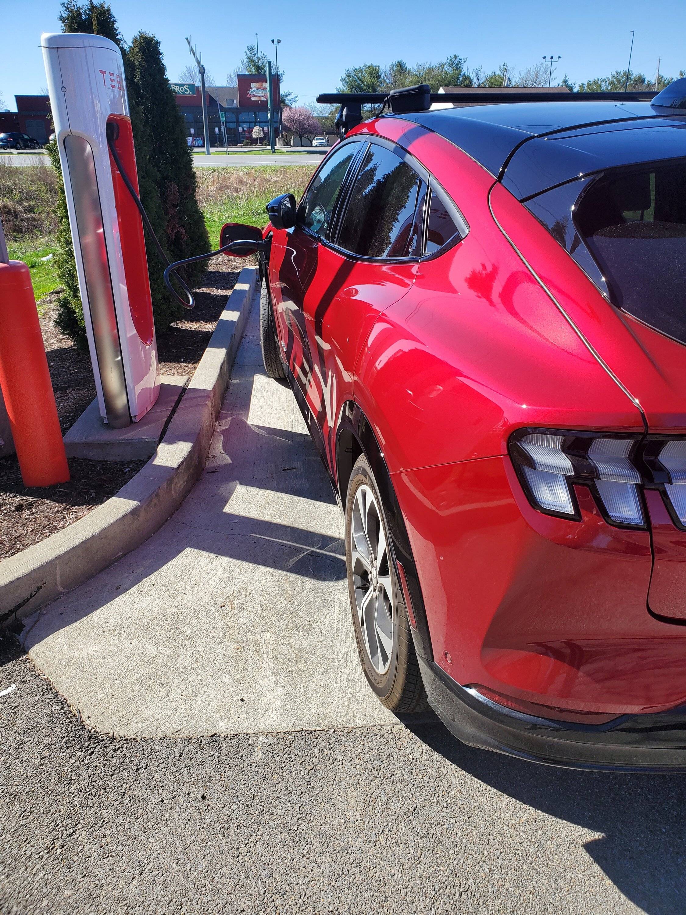 Ford Mustang Mach-E Tesla Model 3 towing!   Mach E? 20240407_102556