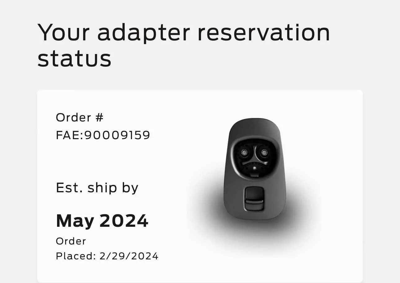 Ford Mustang Mach-E Ford NACS Adapter has shipped [and NOW ARRIVING]! IMG_7597