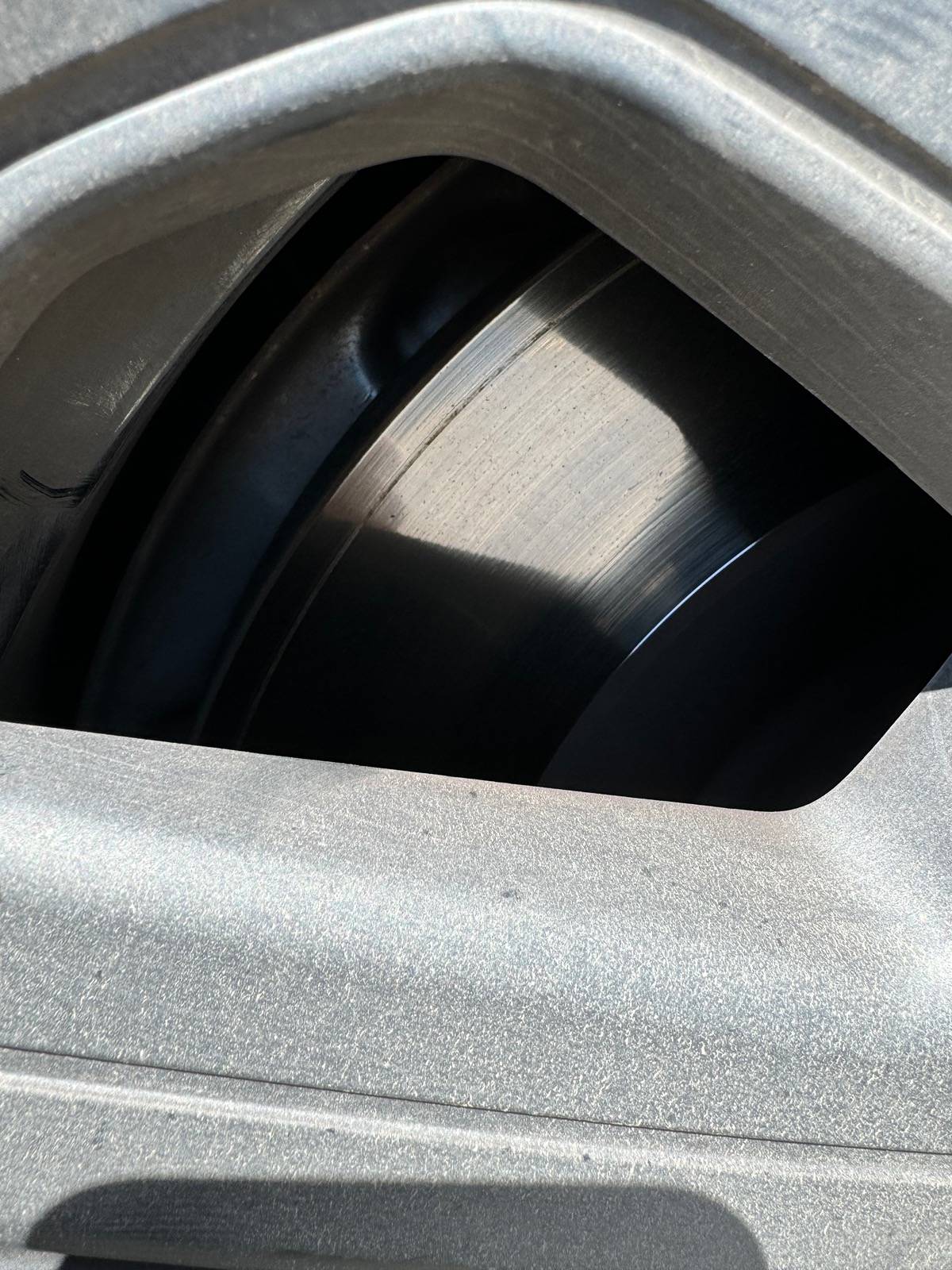 Ford Mustang Mach-E Scoring mark on front rotor? Normal? IMG_0683