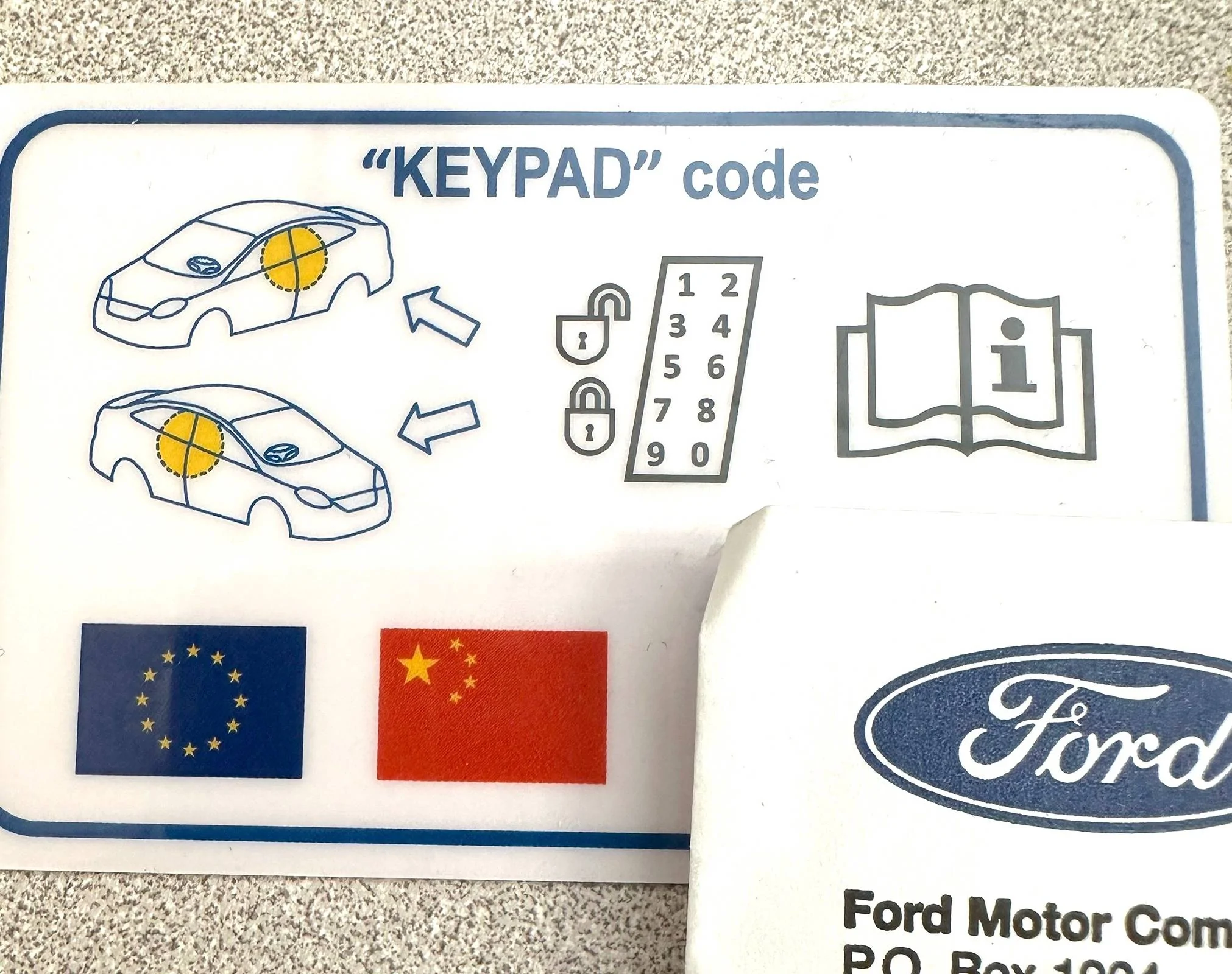 Ford Mustang Mach-E PAAK Failed, no backup Start Passcode FordDoorCod