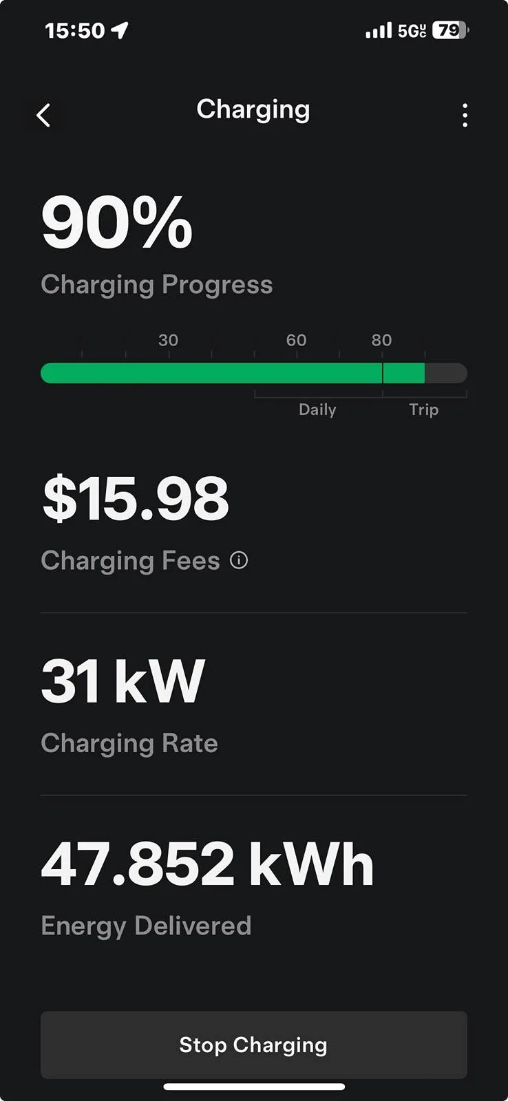 Ford Mustang Mach-E Charging Curve Is.. Terrible Screenshot 2024-04-15 at 15.50.35