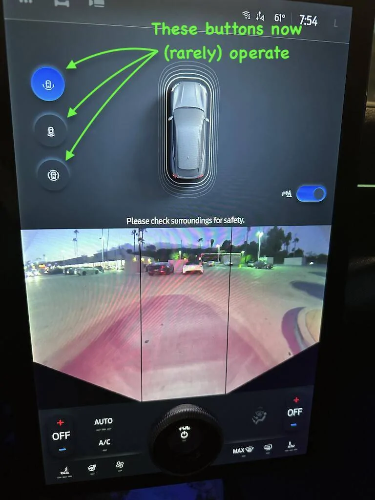 Ford Mustang Mach-E Camera view buttons (mostly) non responsive after an update 1713636292357-hu