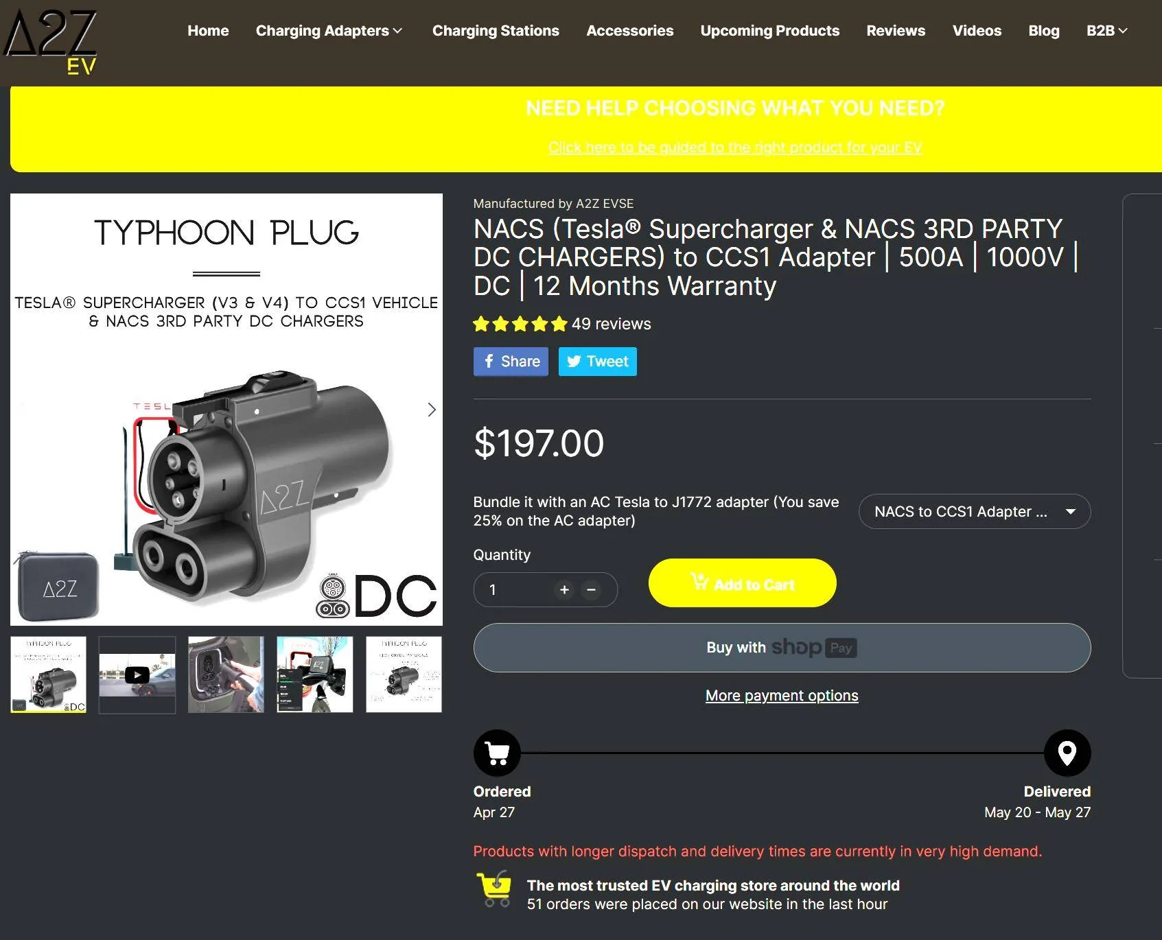 Ford Mustang Mach-E Ford NACS Adapter has shipped [and NOW ARRIVING]! 1714235483089-u