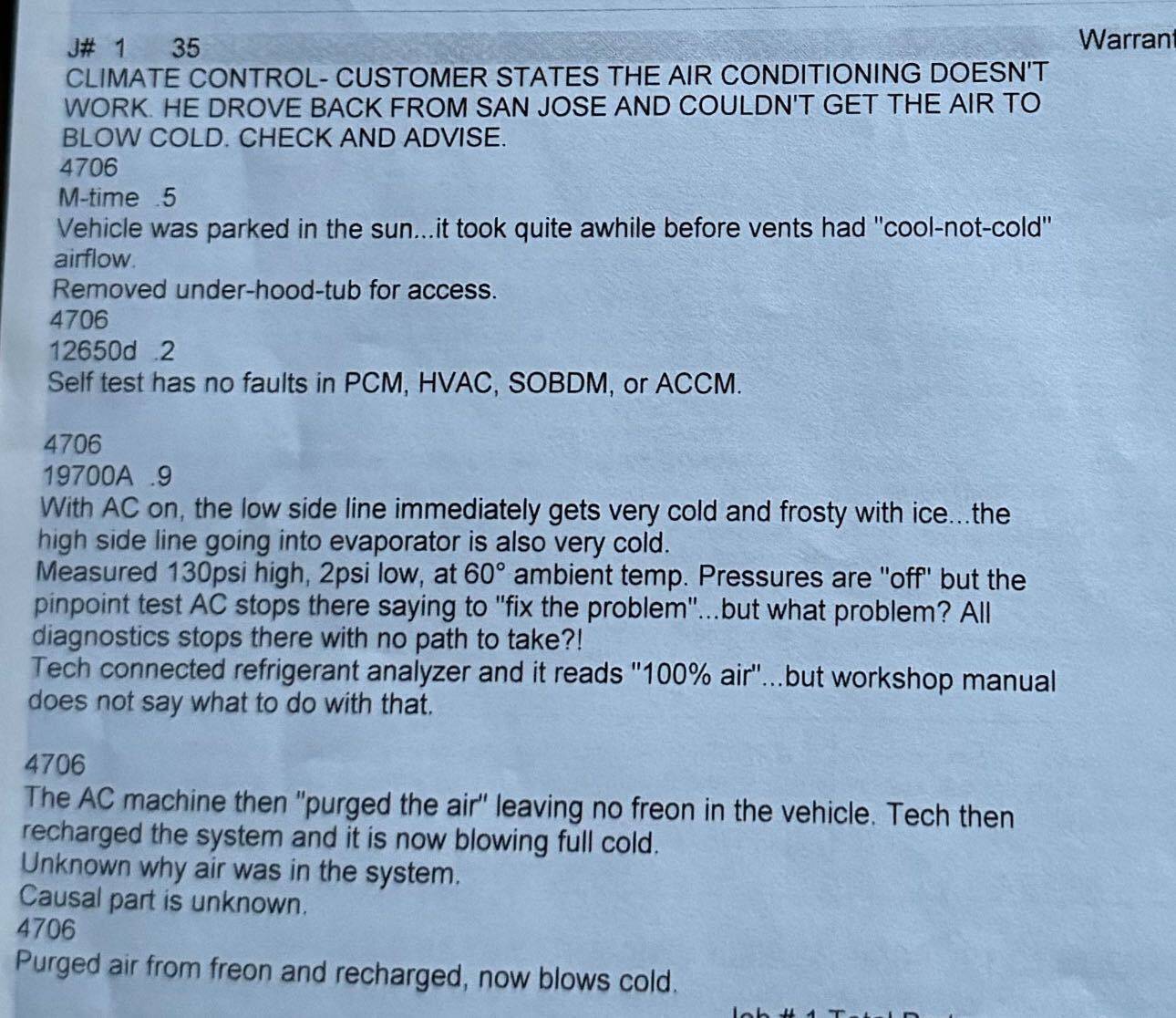 Ford Mustang Mach-E Air Conditioning doesn't blow cold (Brand new '23 Premium) File (1)