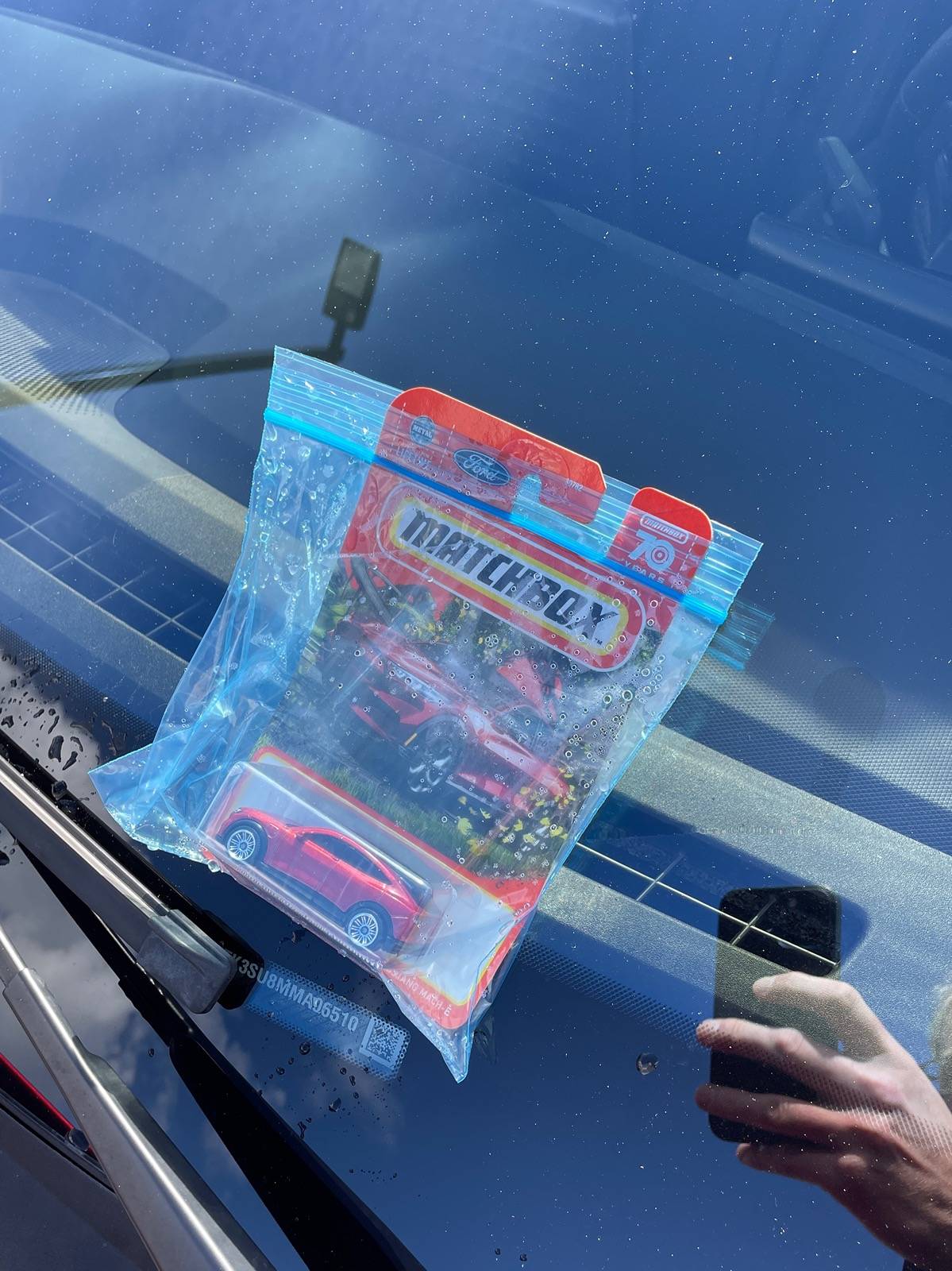 Ford Mustang Mach-E Got the matchbox on the window… made my day IMG_9921