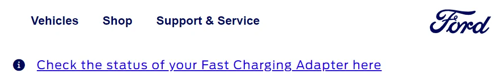 Ford Mustang Mach-E An important update on your Fast Charging Adapter - Adapter Shipments Delayed 1714584022284-rd