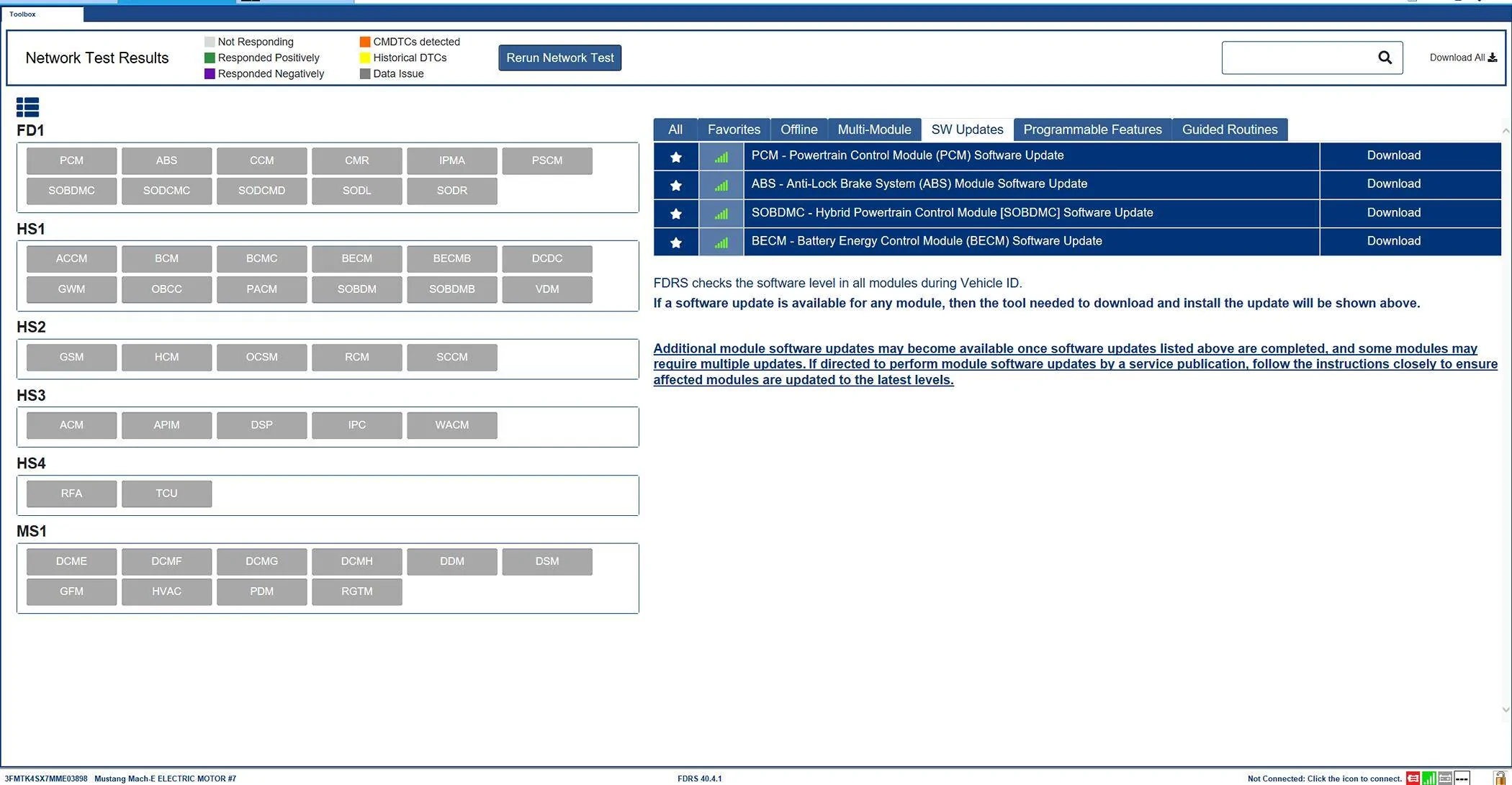 Ford Mustang Mach-E SSM 52498 - "1 Pedal Drive Fault" Warning Message, P0C2F:92 Stored in the SOBDMC 1714844902792-6