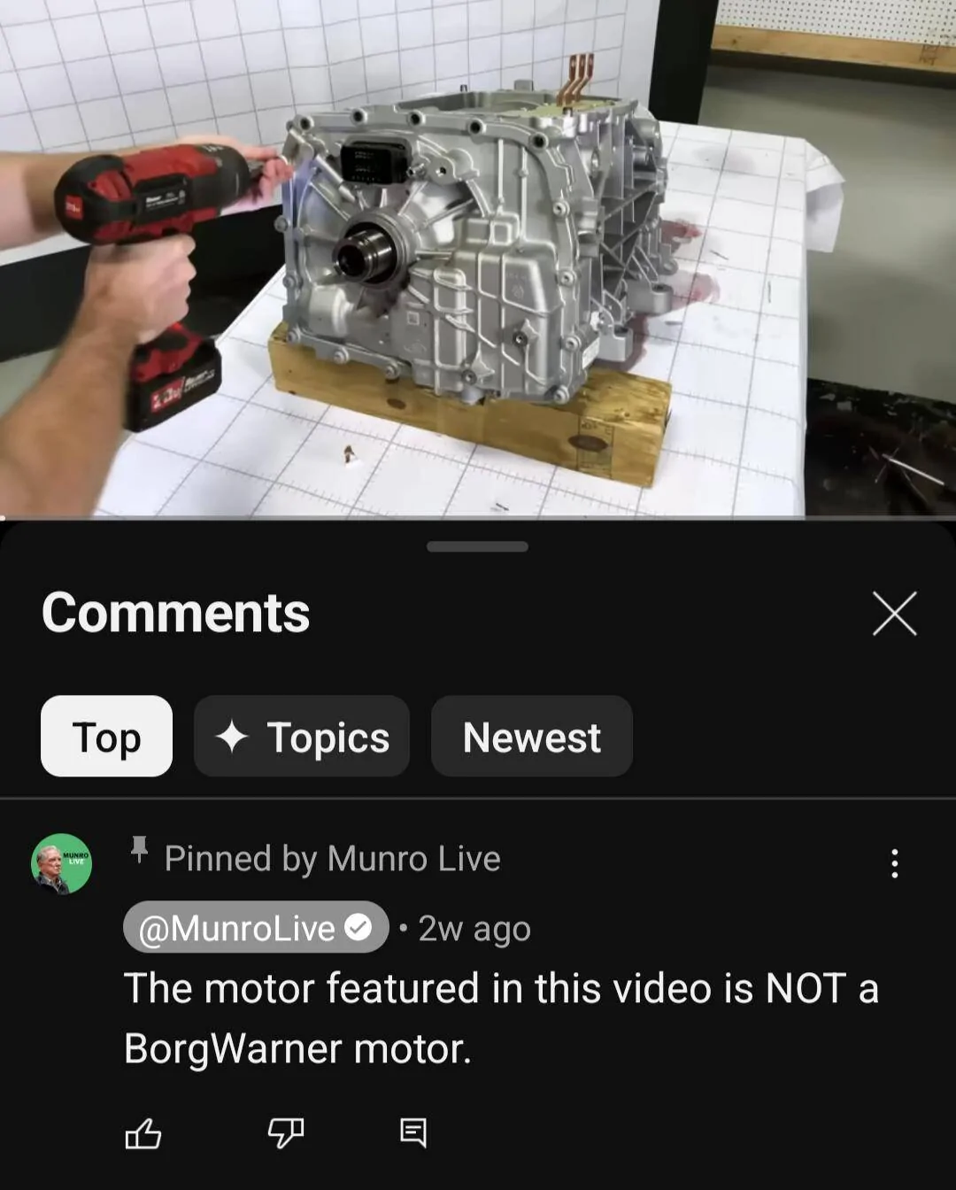 Ford Mustang Mach-E Mach-E rear motor teardown by Sandy Munro 1000026456