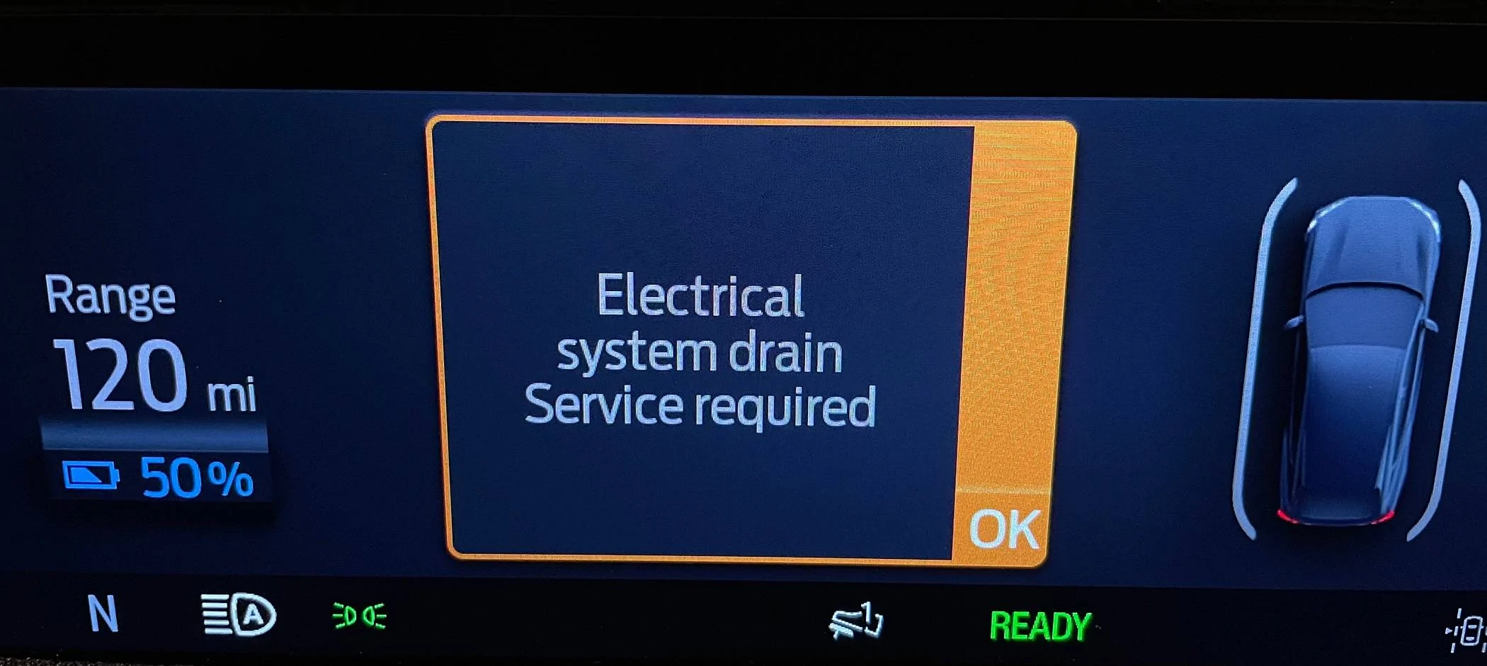 Ford Mustang Mach-E Troubleshooting "Electrical System Drain Service Required" Message IMG_2910