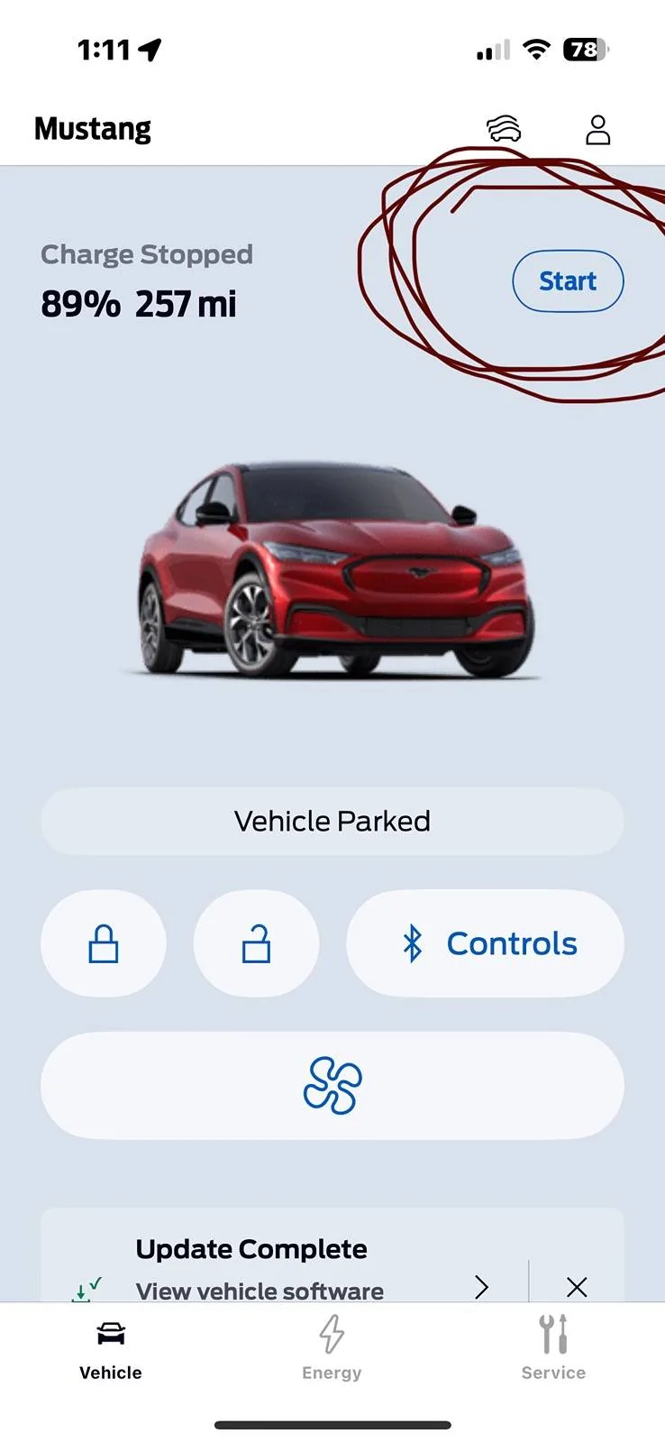 Ford Mustang Mach-E 'Charge to 100%' missing on new Fordpass, slider is poor replacement IMG_7292