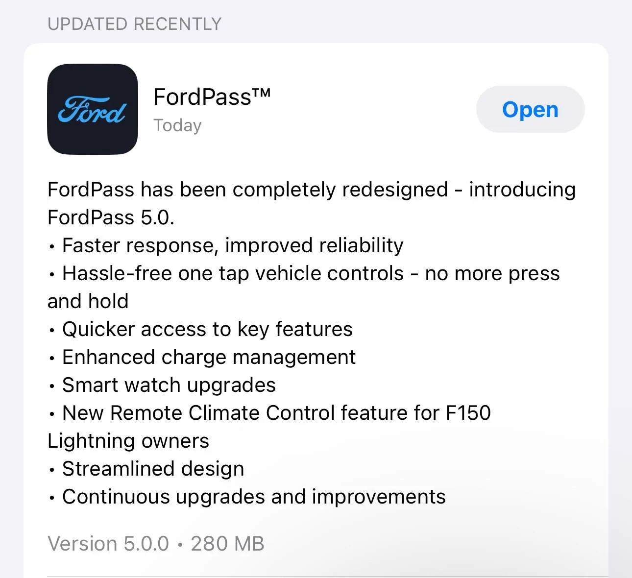 Ford Mustang Mach-E FordPass 5.0 Released IMG_1613