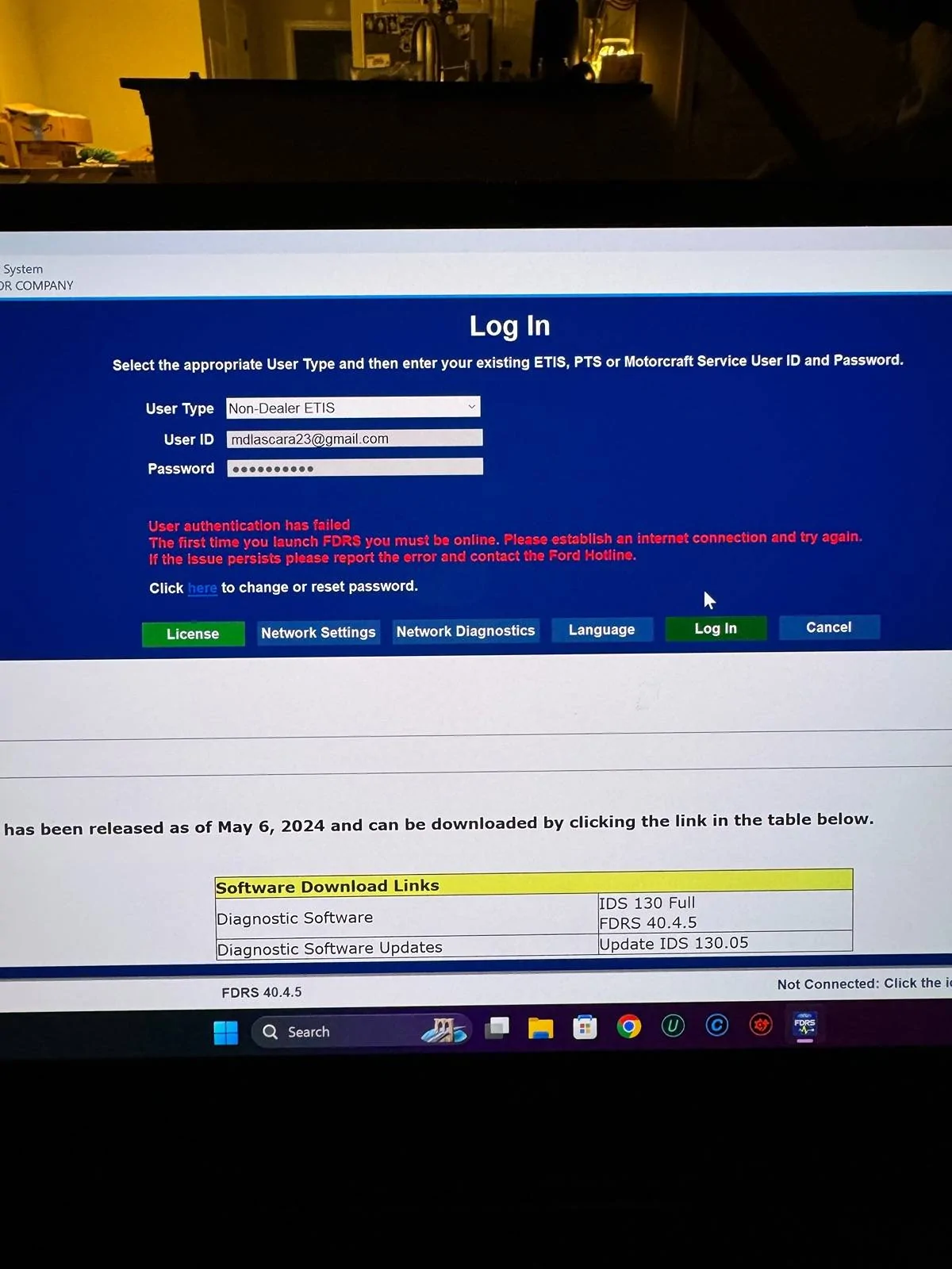 Ford Mustang Mach-E Logging into FDRS for first time issues IMG_1270