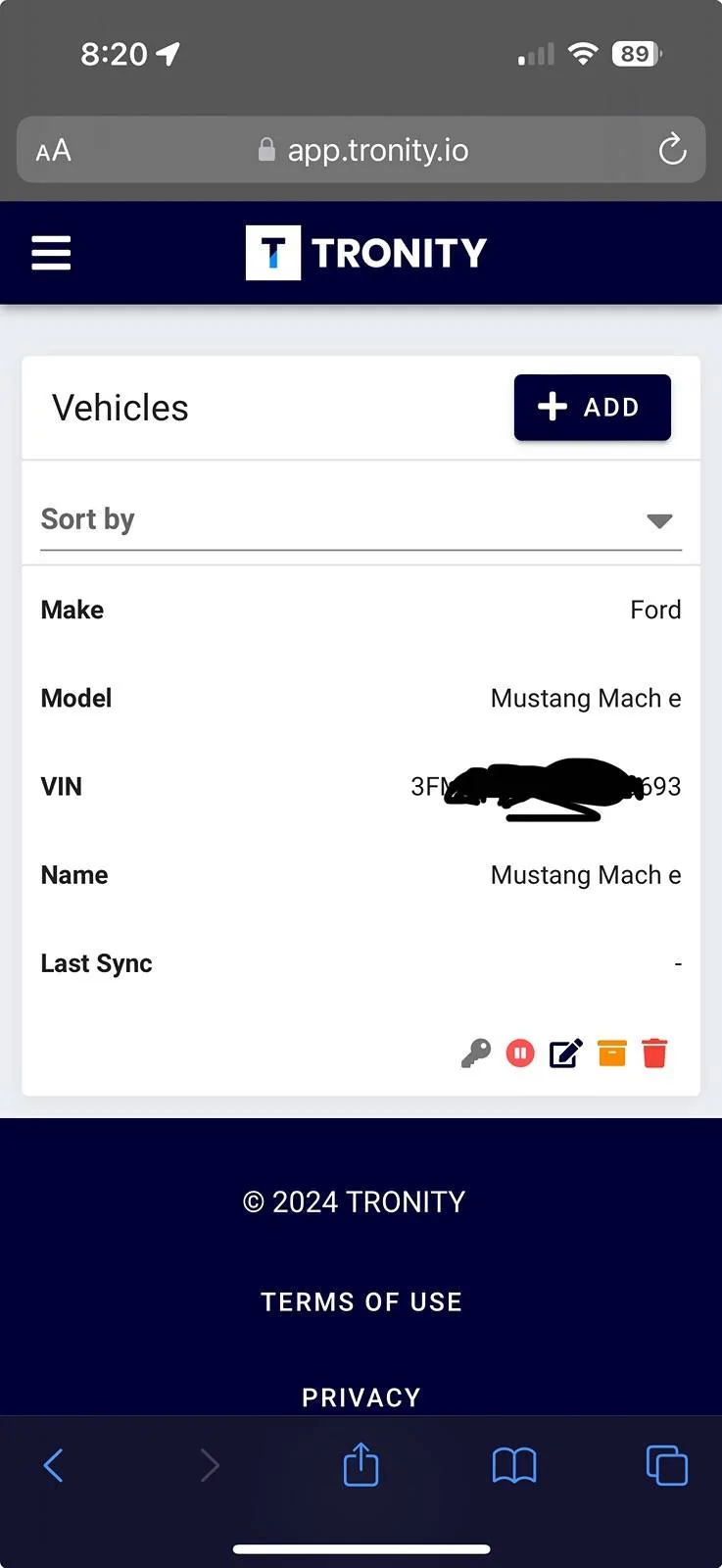 Ford Mustang Mach-E Tronity Won’t Sync IMG_3036