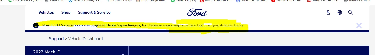 Ford Mustang Mach-E Second Tesla Adapter? to