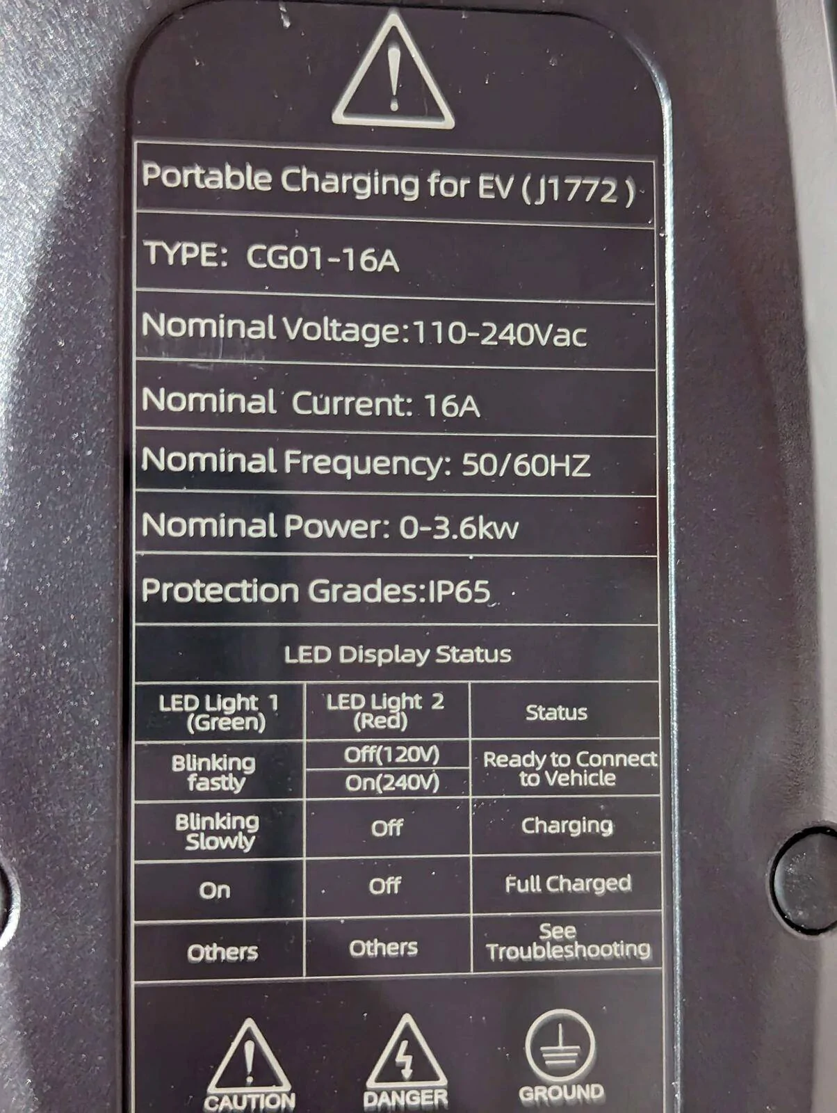 Ford Mustang Mach-E Recommended Level 1 Charger 1716917140593-mk