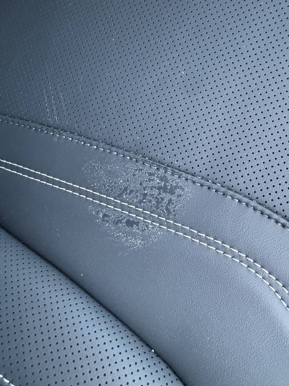 Ford Mustang Mach-E Seat cover started to peel off, Ford denies warranty photo_2024-05-29_19-29-12