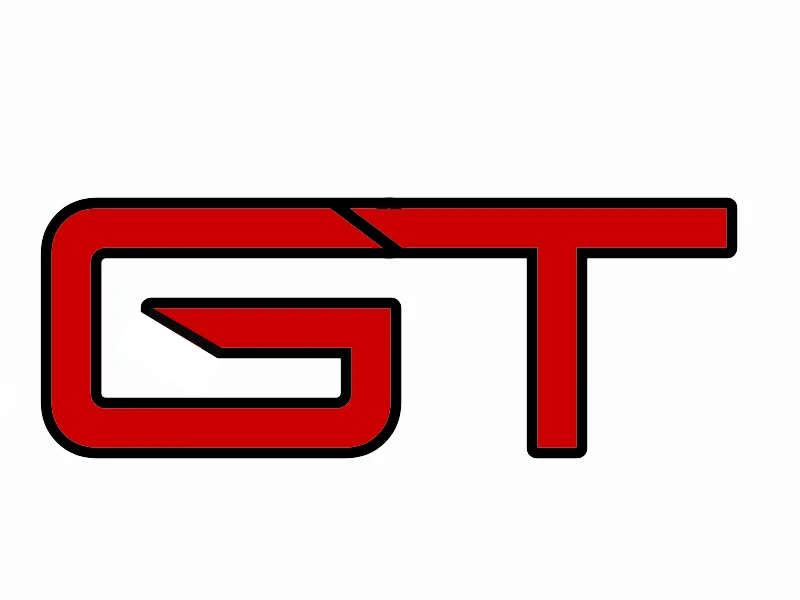 Ford Mustang Mach-E GT Font or SVG file GT LOGO 1