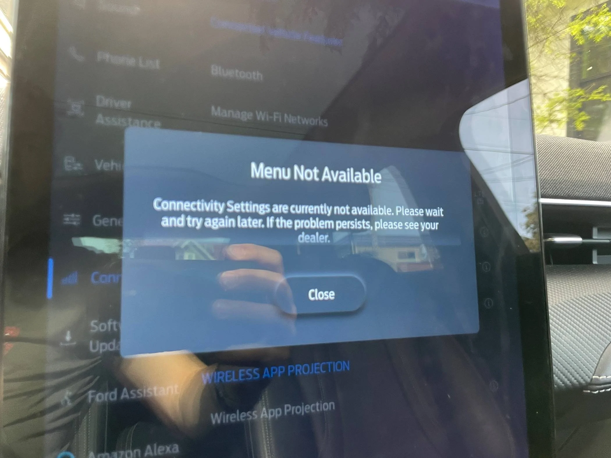 Ford Mustang Mach-E Connected Vehicle Settings Issue IMG_4169