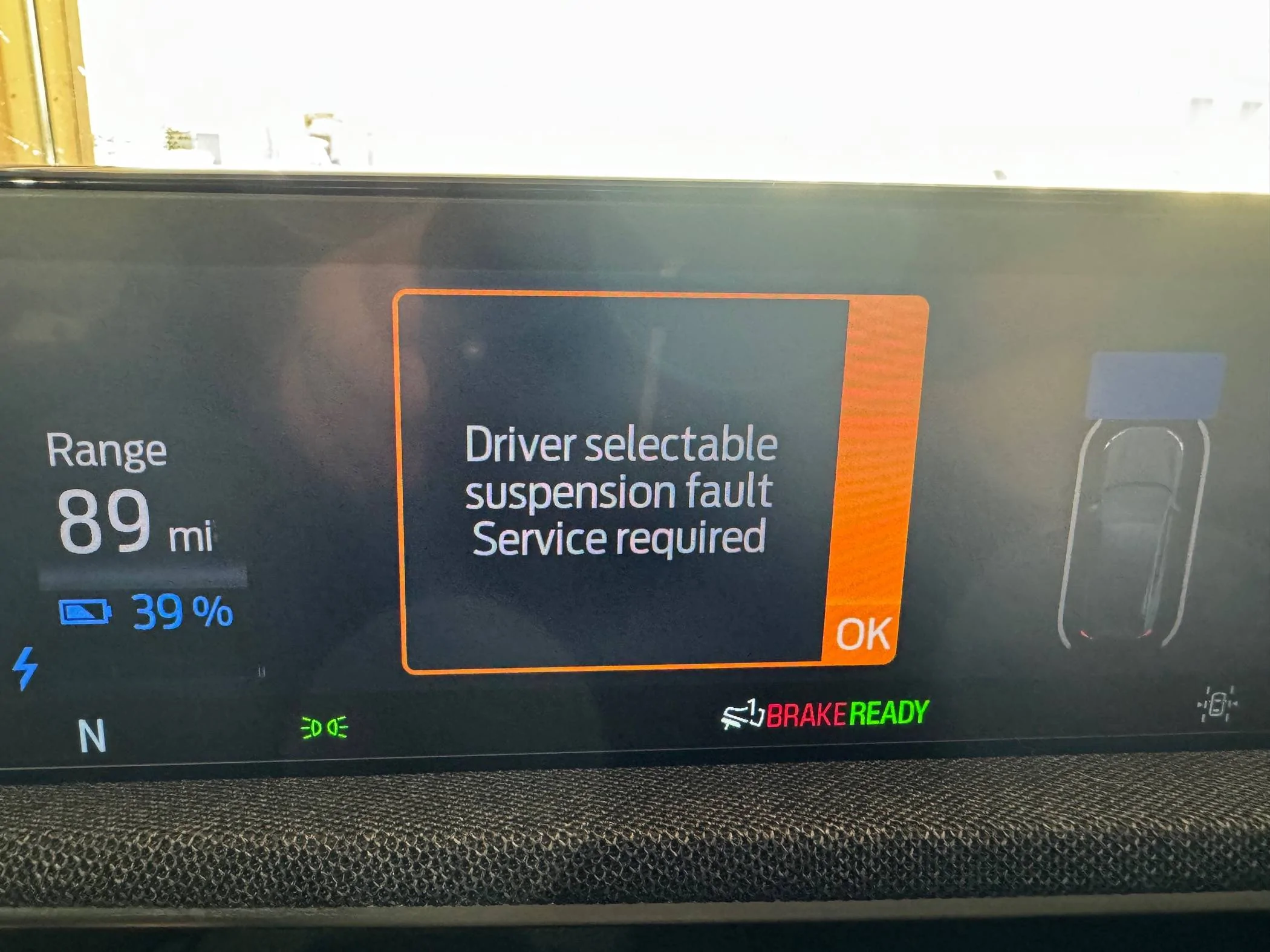Ford Mustang Mach-E Driver selectable suspension fault - service required IMG_5692