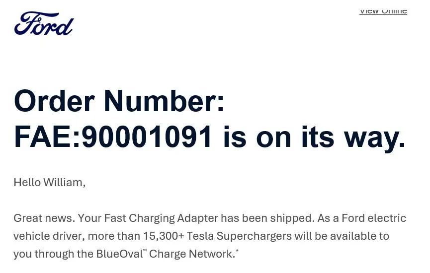 Ford Mustang Mach-E Ford NACS Adapter has shipped [and NOW ARRIVING]! AdapterShi