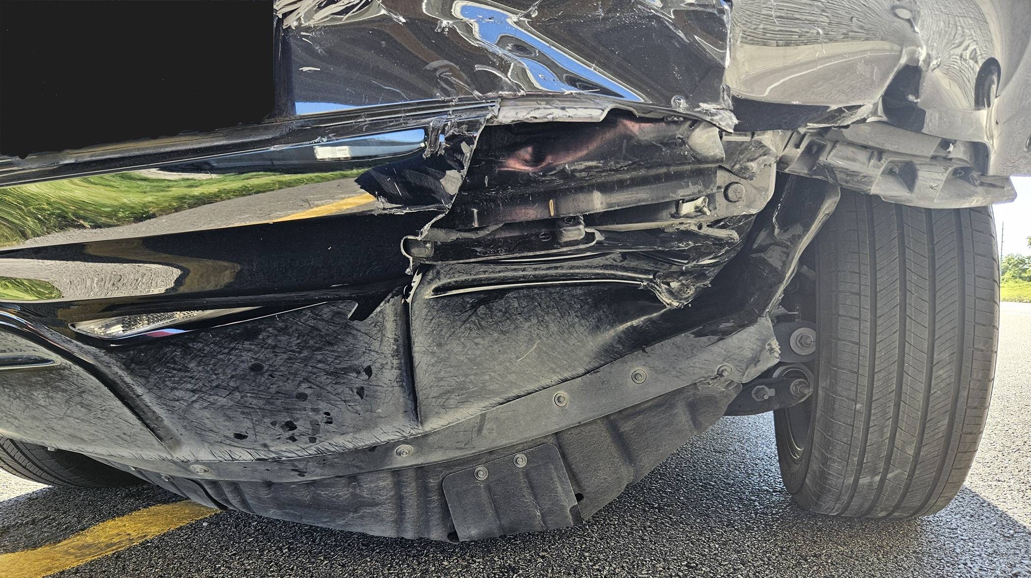 Ford Mustang Mach-E Rear ended accident! Repairable? 20240607_164424