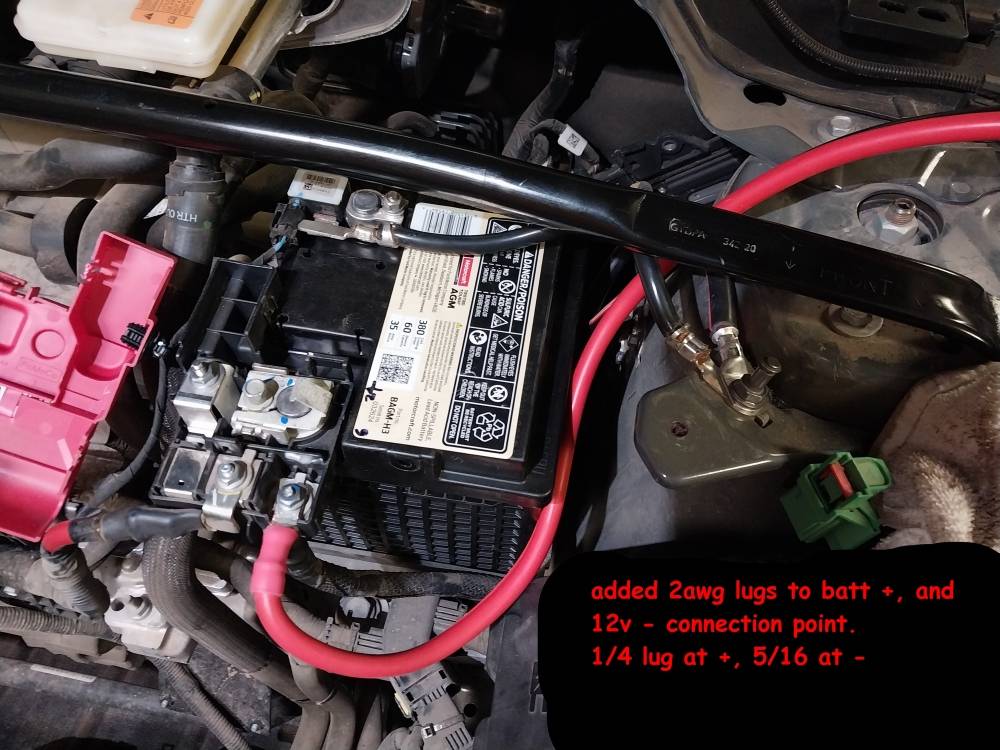 Ford Mustang Mach-E How-To: remove and replace your 12v battery - recommended at 36 months 20240604_03 cables connected