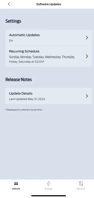 Ford Mustang Mach-E What do notifications for OTA updates look like in the new FordPass app? IMG_0627