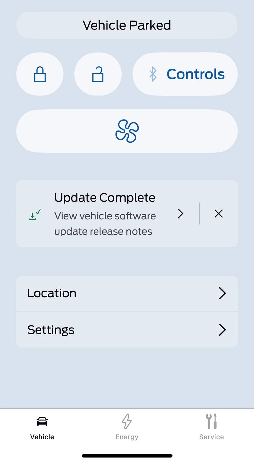 Ford Mustang Mach-E What do notifications for OTA updates look like in the new FordPass app? IMG_5450