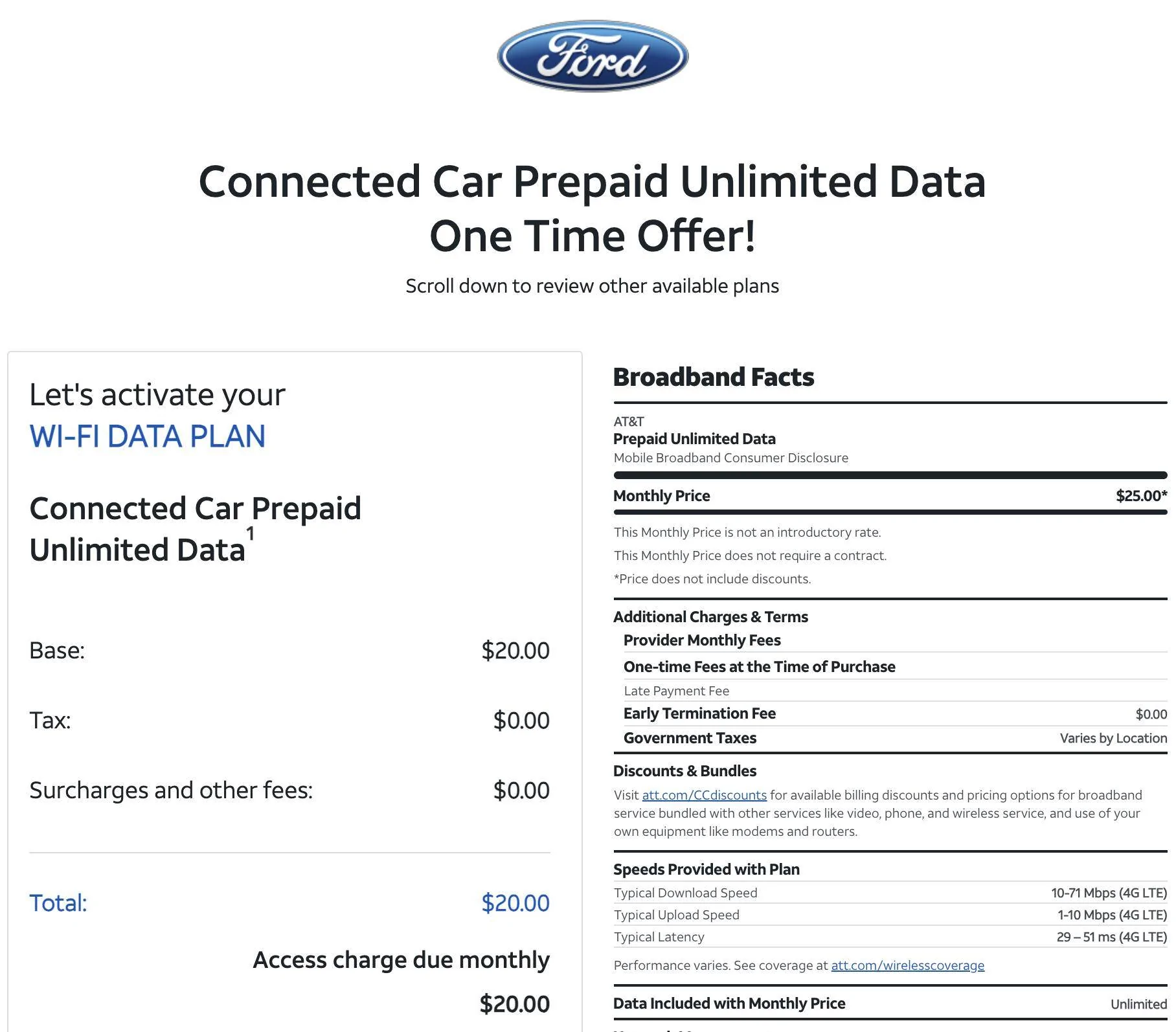 Ford Mustang Mach-E Ford Connected Services vs AT&T Trial? Screenshot 2024-06-13 at 4.53.01 PM