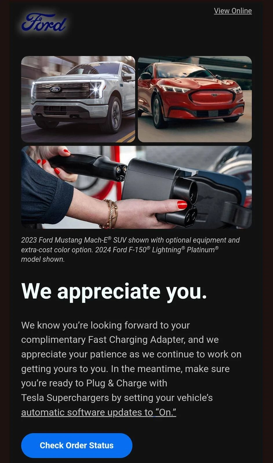 Ford Mustang Mach-E Second batch of NACS adapters are shipping out Screenshot_20240614-102625
