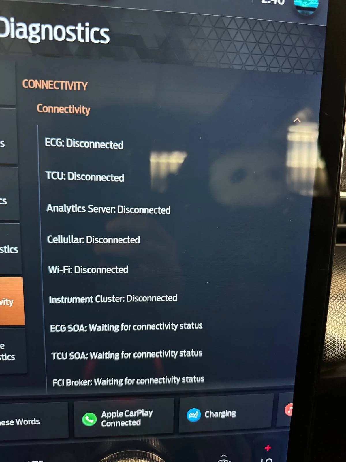 Ford Mustang Mach-E All connectivity disconnects after OTA update. IMG_5364