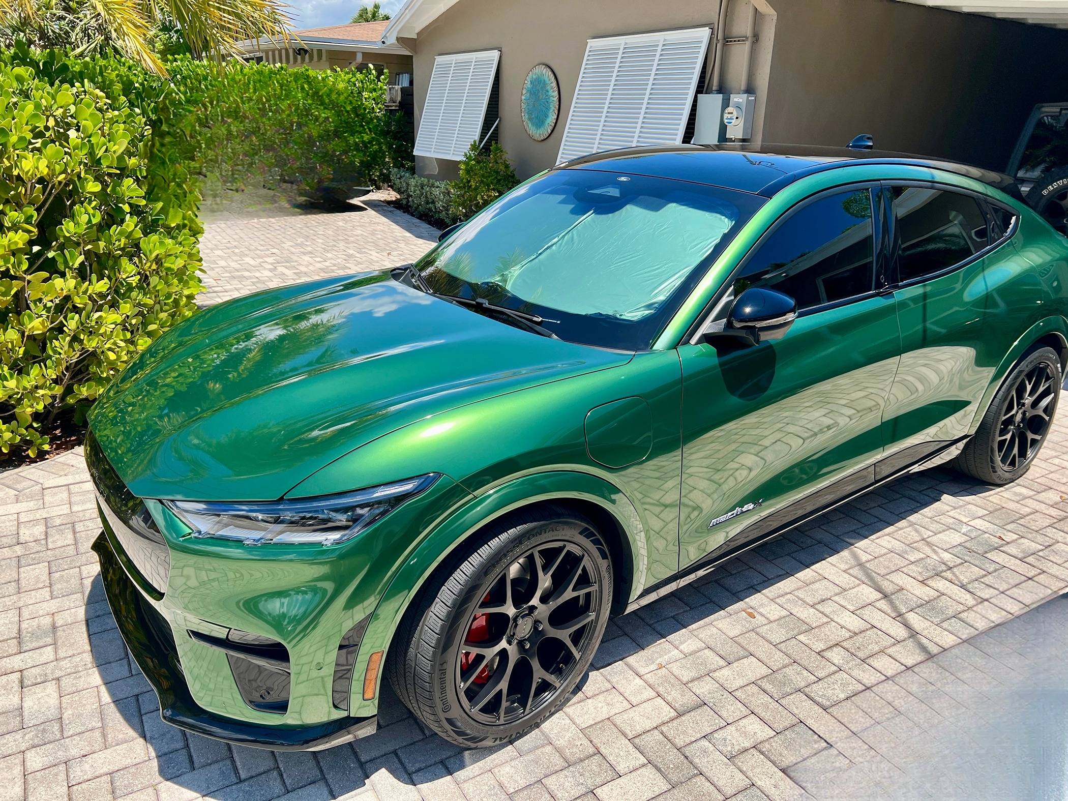Ford Mustang Mach-E So happy with my new wrap job in 3M Green Envy! CFD9B34B-57D3-4302-913A-EA4A54DC19DF