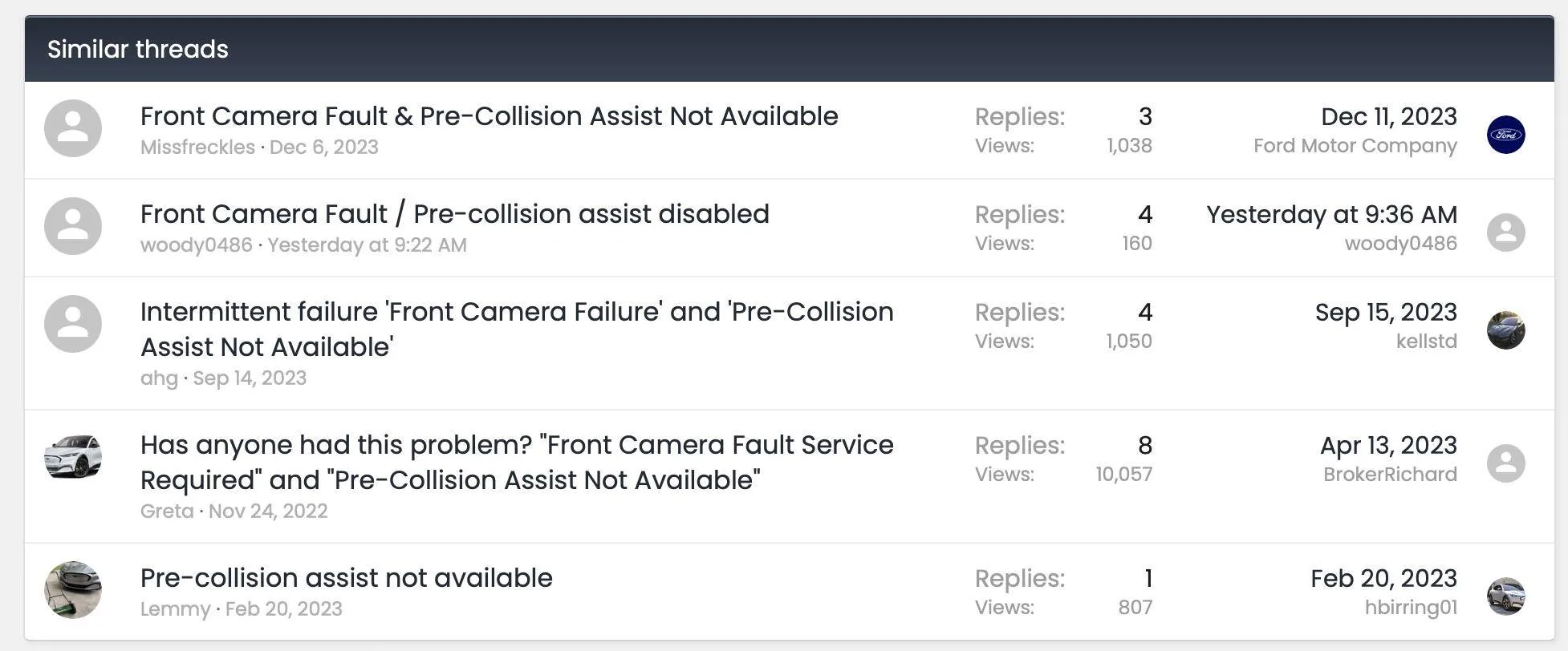 Ford Mustang Mach-E Front Camera Fault & Pre-Collision Assist Not Available Errors Screenshot 2024-06-20 at 10.09.36 AM