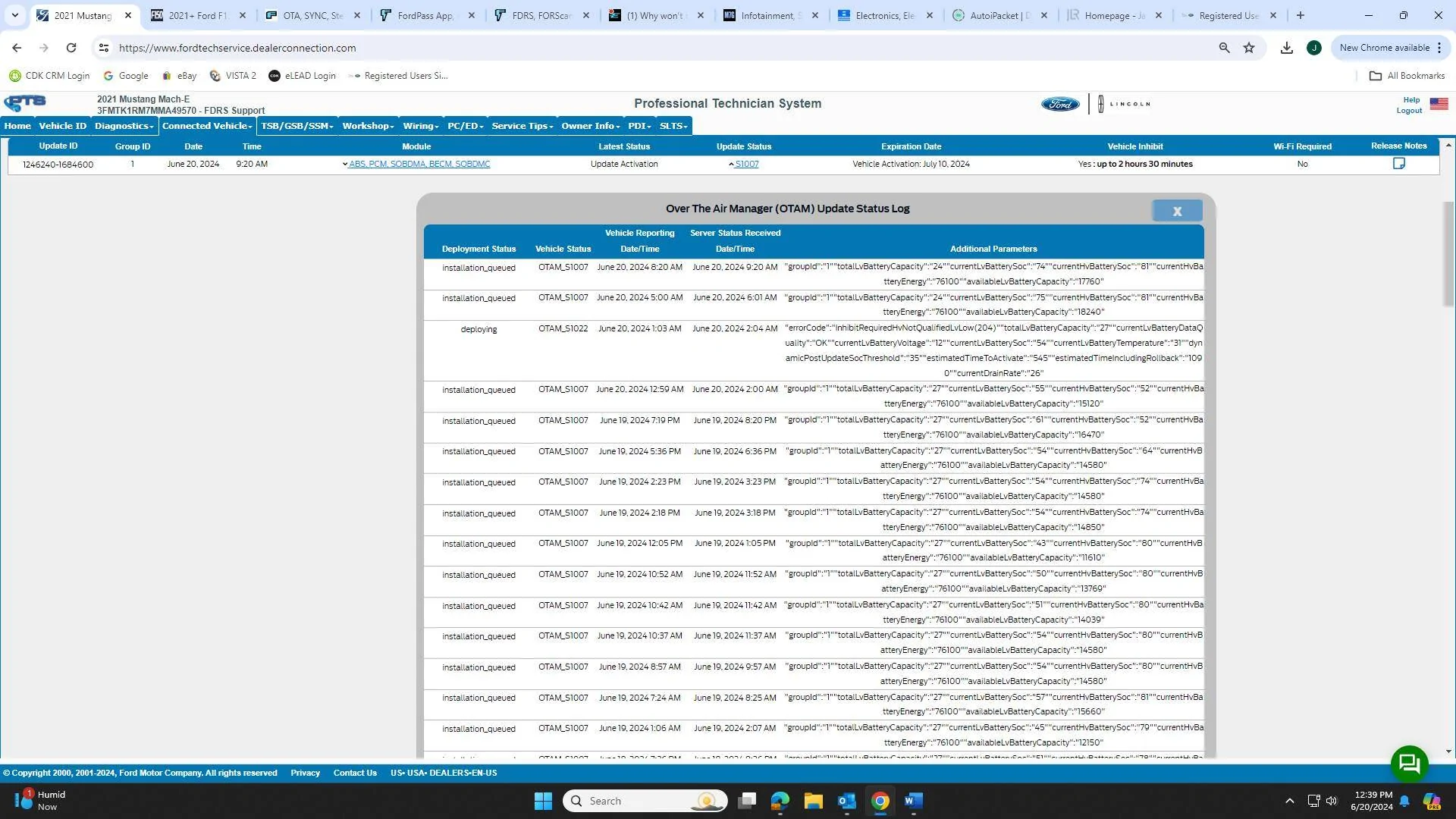 Ford Mustang Mach-E Why won’t my updates download? 1718901574922-17