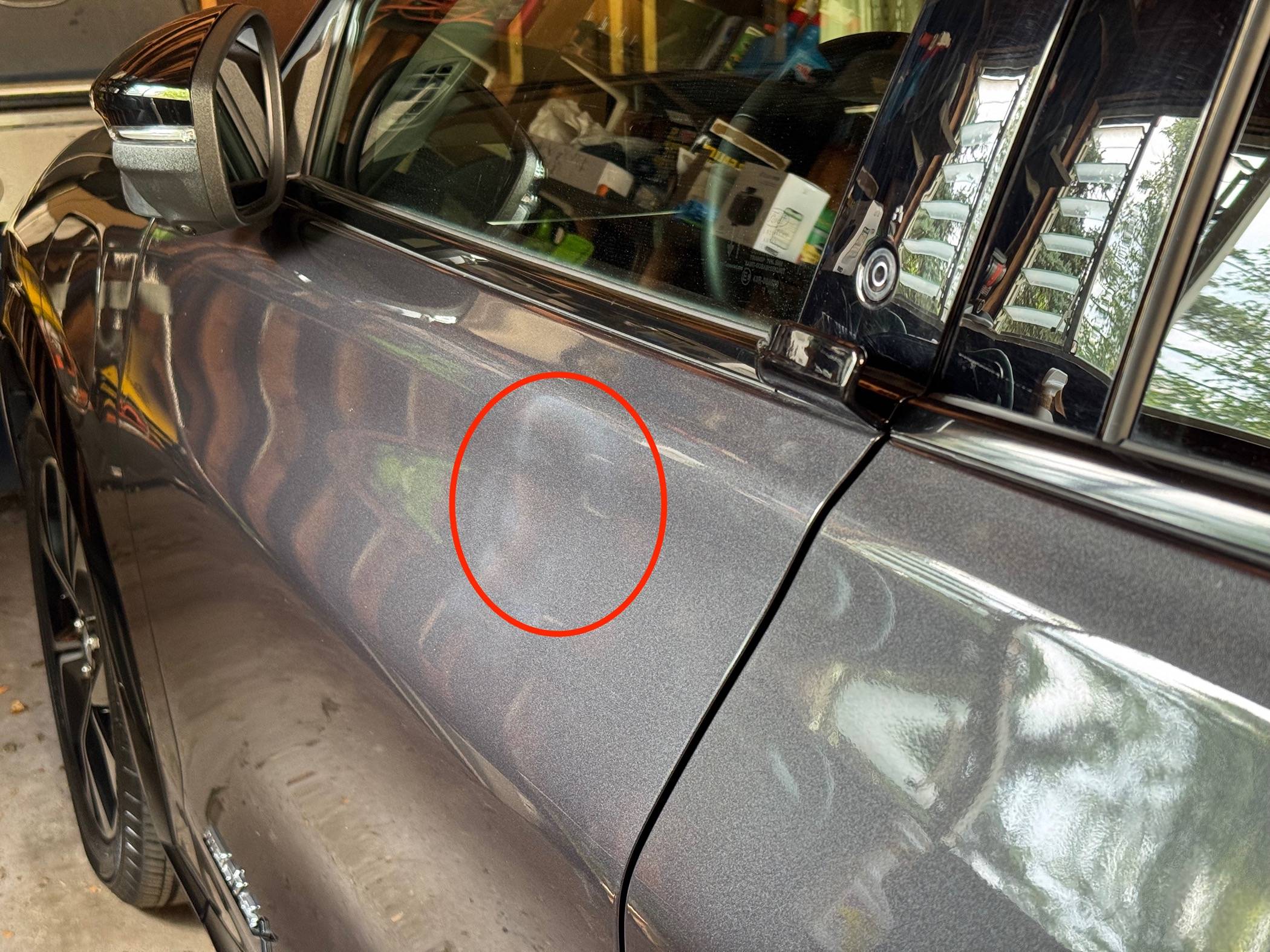 Ford Mustang Mach-E Paint issues on the driver side door IMG_1112