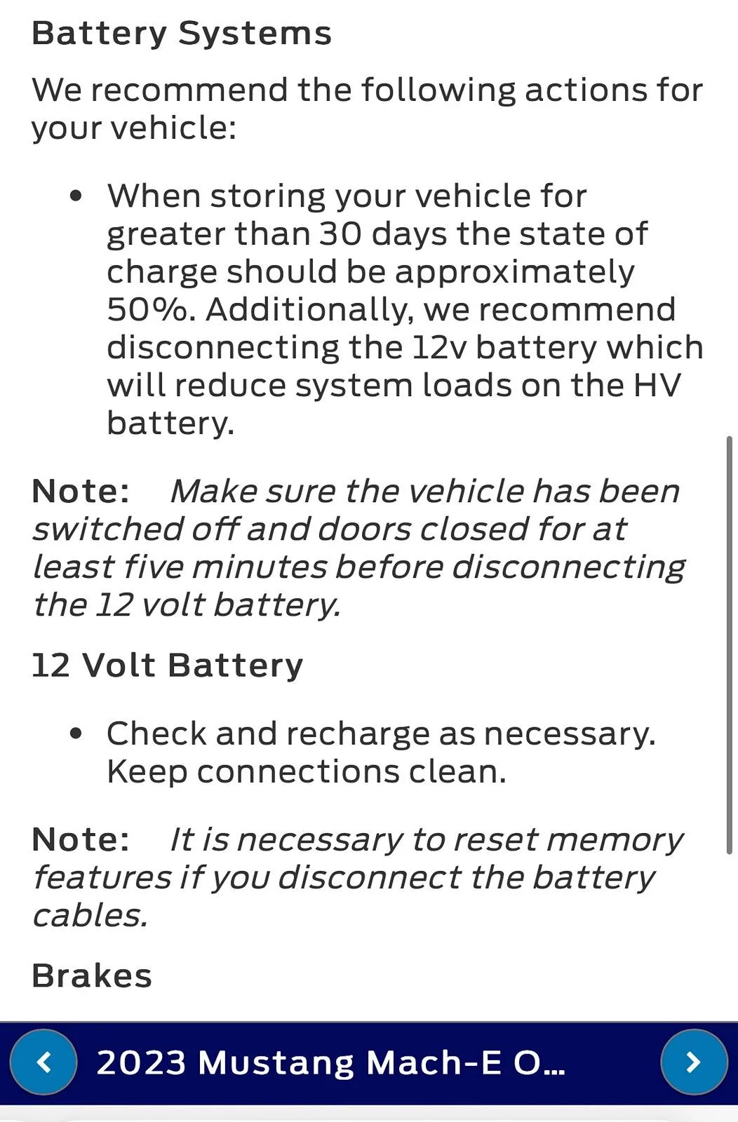 Ford Mustang Mach-E Vehicle Power Down Timer IMG_4721