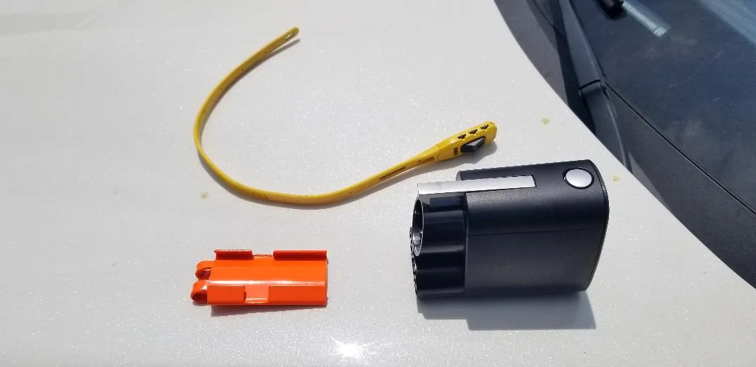 Ford Mustang Mach-E TESLA Adapter + DIY locking plate to keep it secure while plugged in. Tesla adapter and lock plat