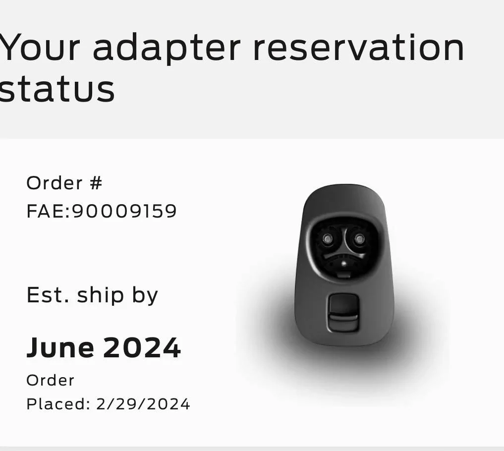 Ford Mustang Mach-E Ford NACS Adapter has shipped [and NOW ARRIVING]! IMG_8320