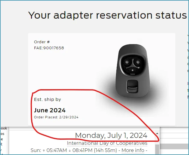 Ford Mustang Mach-E Ford NACS Adapter has shipped [and NOW ARRIVING]! 1719837859989-qf