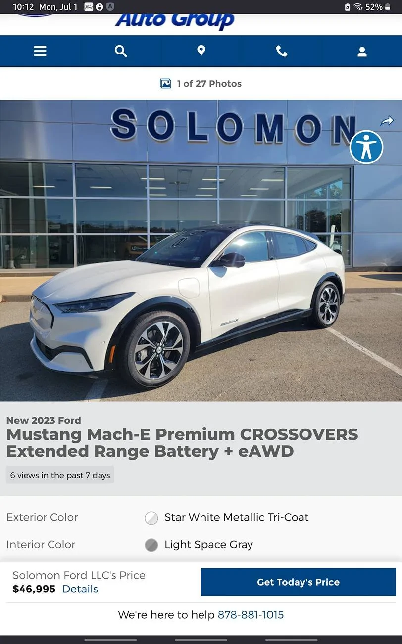 Ford Mustang Mach-E 2021 Mach E premium awd Ext recall 23S56/23V687 Screenshot_20240701_221231_Firefox
