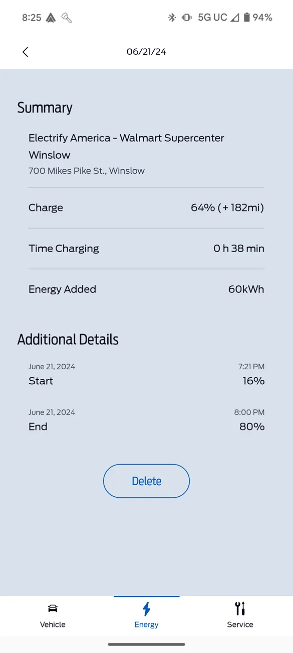 Ford Mustang Mach-E High DCFC charge rate is optional, right? Screenshot_20240703-082516